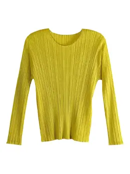 Pleats Please Issey Miyake: Топ с длинным рукавом 