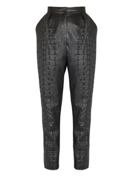 Balmain: Чёрные брюки 