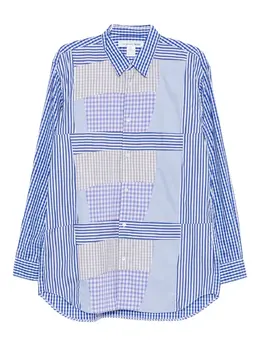 Comme Des Garçons Shirt: Рубашка с геометрическим принтом 