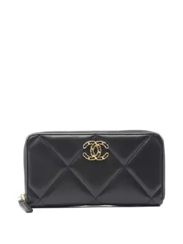 CHANEL Pre-Owned: Чёрный кошелёк 