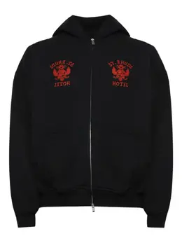 RHUDE: Чёрная толстовка 