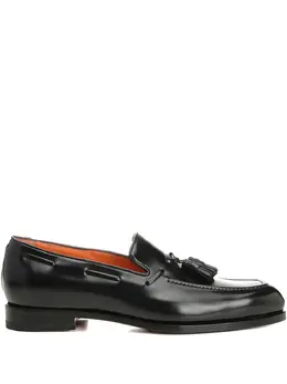 Santoni: Чёрные туфли 