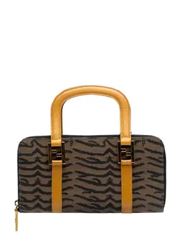 Fendi Pre-Owned: Сумка с принтом зебры 
