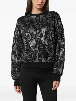 Philipp Plein: Чёрный свитшот  Gothic