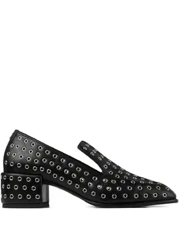 Jimmy Choo: Чёрные лоферы 