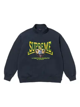 Supreme: Синий свитшот  Crest