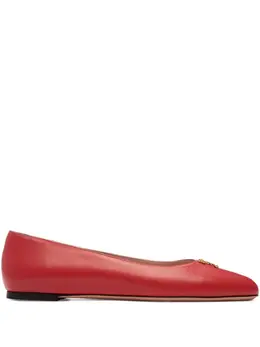 Bally: Красные балетки 