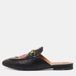 Gucci: Чёрные сабо  Princetown