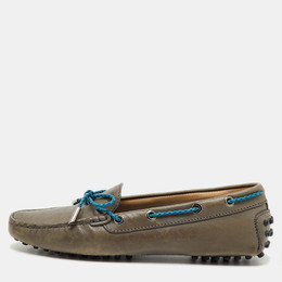 Tod's: Голубые мокасины  Gommino