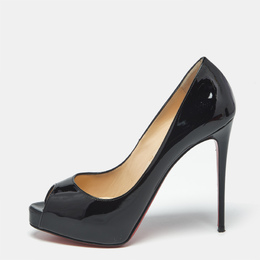 Christian Louboutin: Чёрные босоножки 