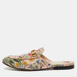 Gucci: Многоцветные сабо  Princetown