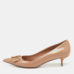 Valentino: Бежевые туфли  VLogo