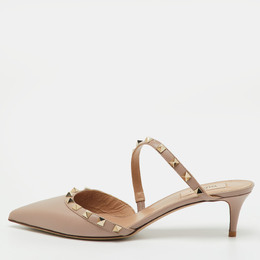 Valentino: Бежевые сабо  Rockstud