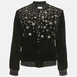 Saint Laurent Paris: Чёрная куртка 