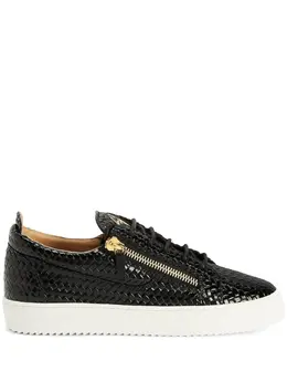 Giuseppe Zanotti: Чёрные кроссовки  Frankie