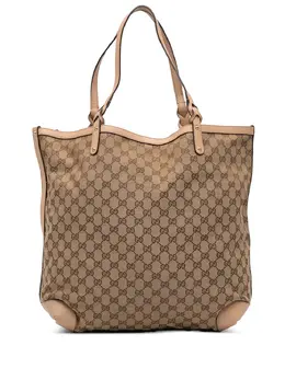Gucci Pre-Owned: Коричневая сумка-шоппер 