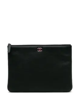 CHANEL Pre-Owned: Чёрный клатч 