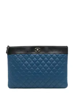 CHANEL Pre-Owned: Двухцветный клатч 