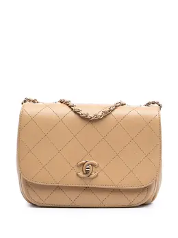 CHANEL Pre-Owned: Коричневая сумка через плечо 
