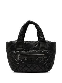 CHANEL Pre-Owned: Чёрная сумка-шоппер 