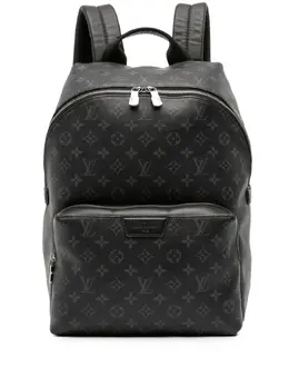 Louis Vuitton Pre-Owned: Чёрный рюкзак 
