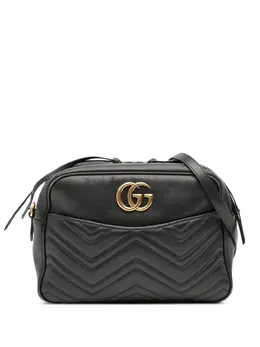 Gucci Pre-Owned: Чёрная сумка через плечо 