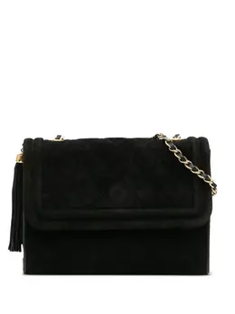 CHANEL Pre-Owned: Чёрная сумка через плечо 
