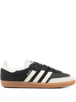 adidas: Чёрные кроссовки  Samba