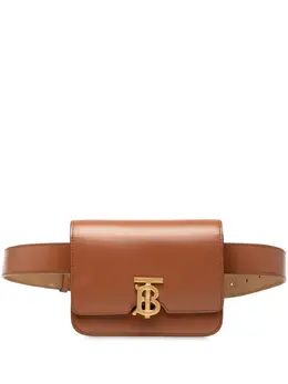 Burberry Pre-Owned: Коричневая поясная сумка 