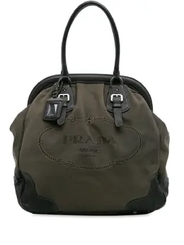Prada Pre-Owned: Коричневая сумка-шоппер 