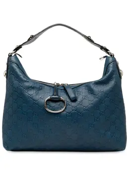 Gucci Pre-Owned: Голубая сумка 