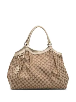 Gucci Pre-Owned: Коричневая сумка-шоппер 