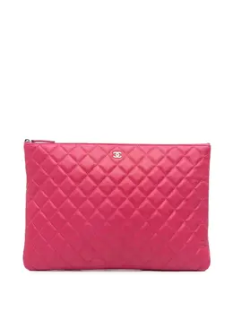 CHANEL Pre-Owned: Розовый клатч 