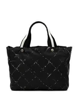CHANEL Pre-Owned: Чёрная сумка-шоппер 