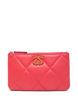 CHANEL Pre-Owned: Розовый клатч 