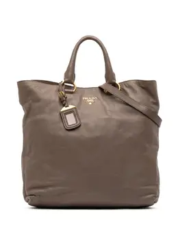Prada Pre-Owned: Серая сумка-шоппер 
