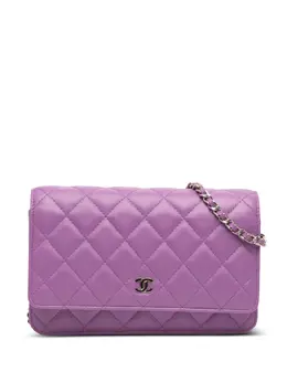 CHANEL Pre-Owned: Фиолетовый кошелёк 
