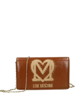 Love Moschino: Коричневая сумка через плечо 