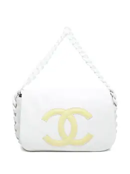 CHANEL Pre-Owned: Белая сумка-шоппер 