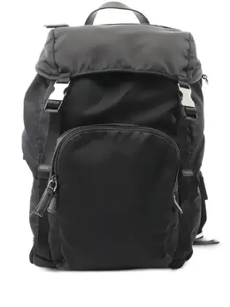 Prada Pre-Owned: Чёрный рюкзак 