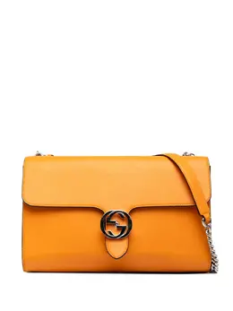 Gucci Pre-Owned: Оранжевая сумка через плечо 