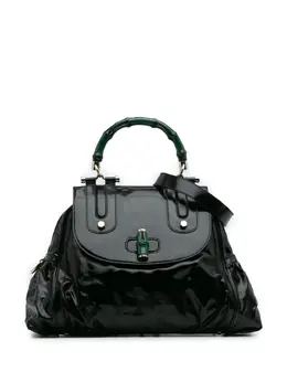 Gucci Pre-Owned: Зелёная сумка на руку 