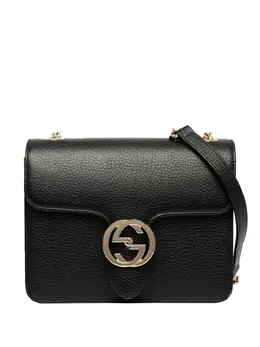 Gucci Pre-Owned: Чёрная сумка через плечо 
