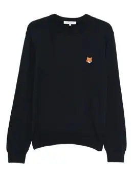 Maison Kitsuné: Чёрный свитер 