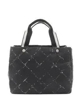CHANEL Pre-Owned: Чёрная сумка-шоппер 