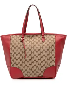 Gucci Pre-Owned: Коричневая сумка-шоппер 