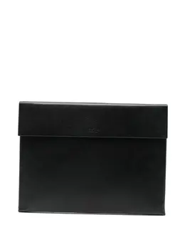 TOM FORD: Чёрный клатч  Logo