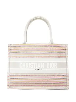 Christian Dior Pre-Owned: Сумка-шоппер в полоску 