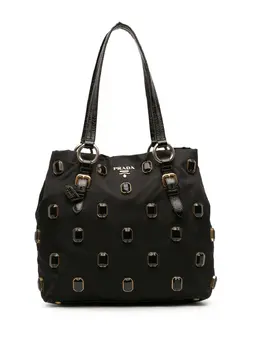 Prada Pre-Owned: Чёрная сумка-шоппер 
