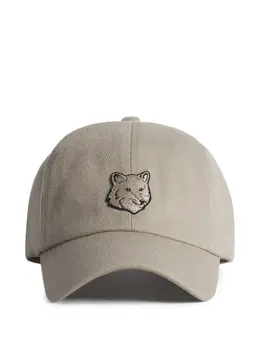 Maison Kitsuné: Бежевая кепка 